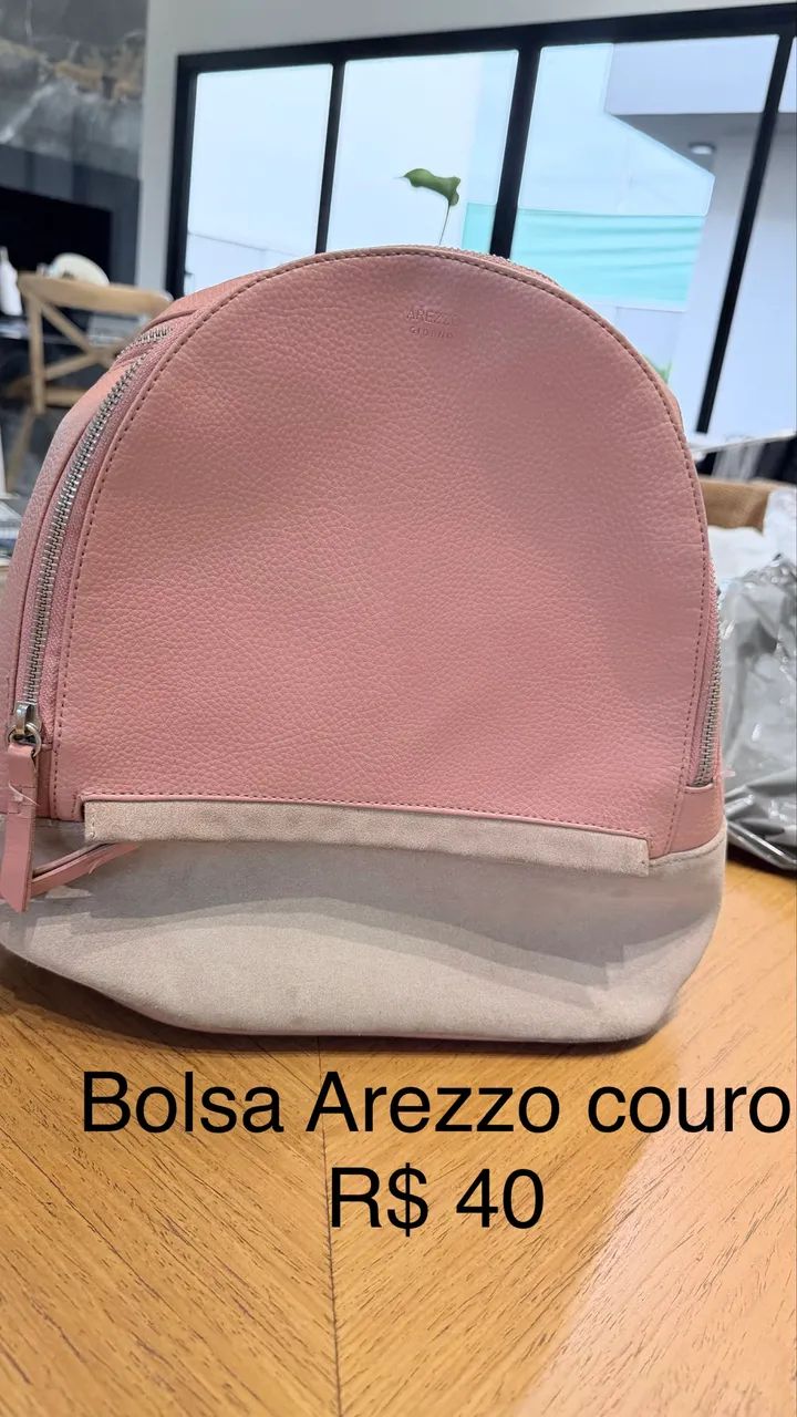 Mochila Arezzo couro