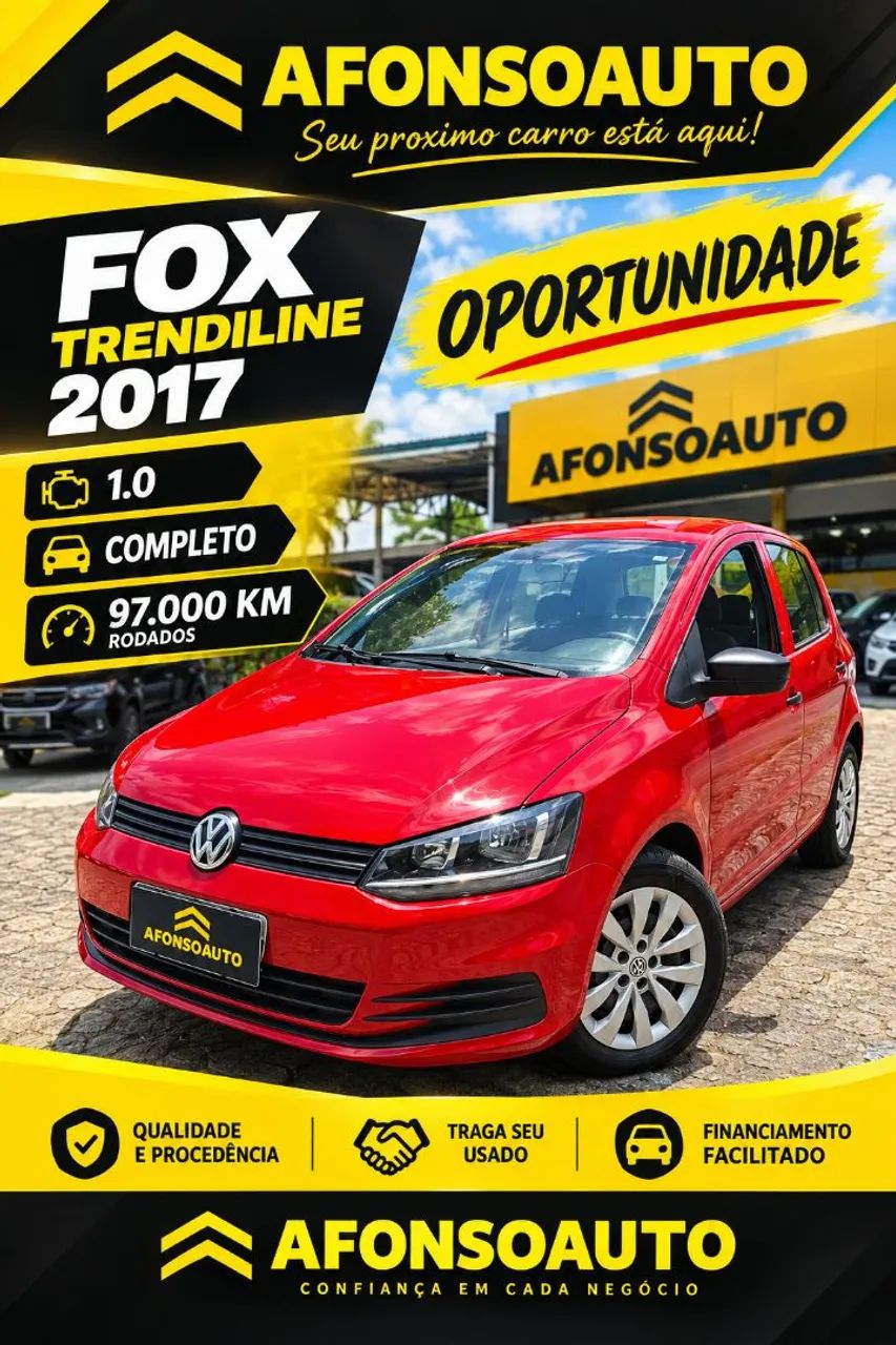 Volkswagen Fox TRENDLINE 1.0 FLEX 12V 5P 2017
