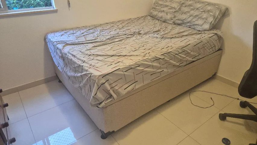 Colchão e Cama Box Baú
