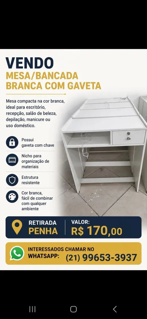 Mesa de manicure ou escrivaninha  - Foto 2
