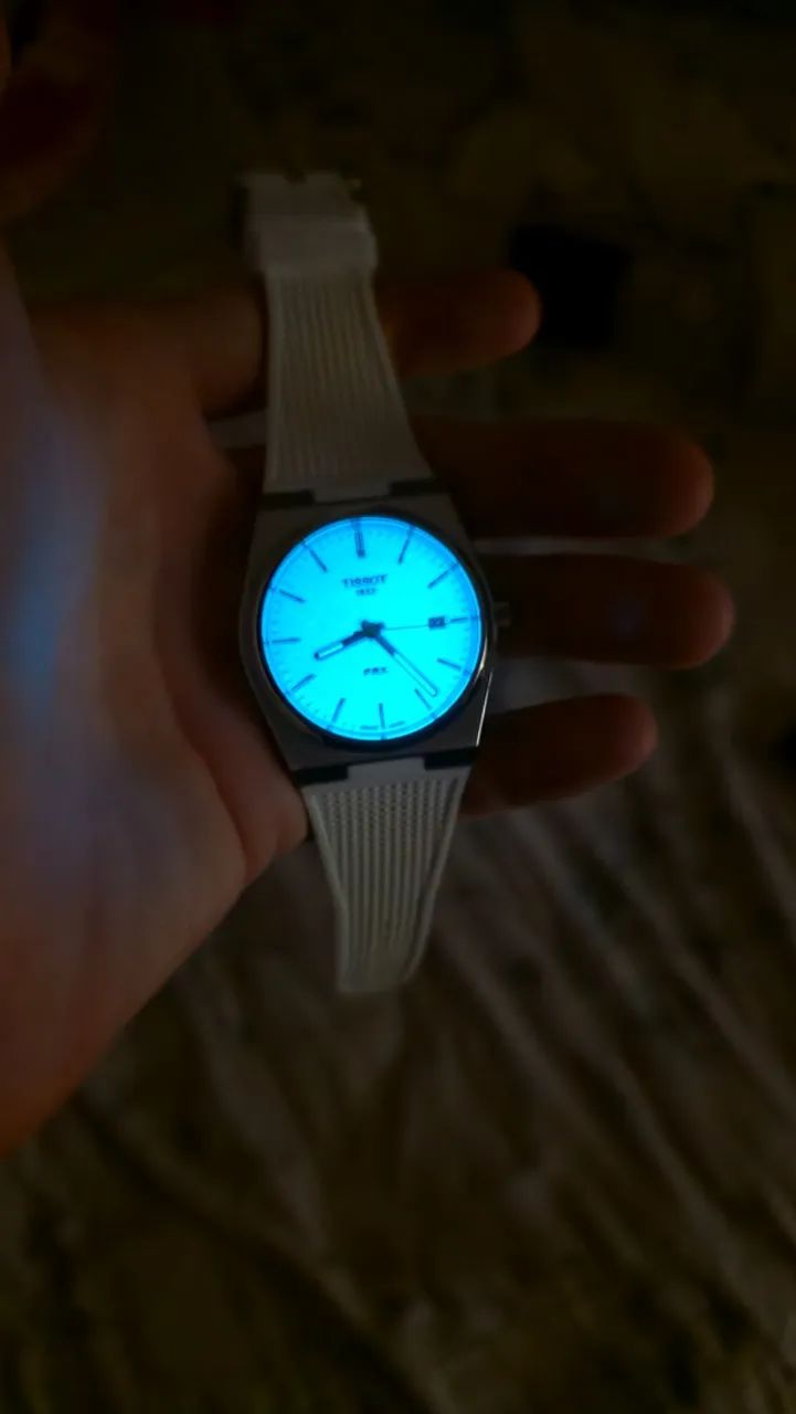Tissot PRX Quartz Branco 40mm - Foto 3