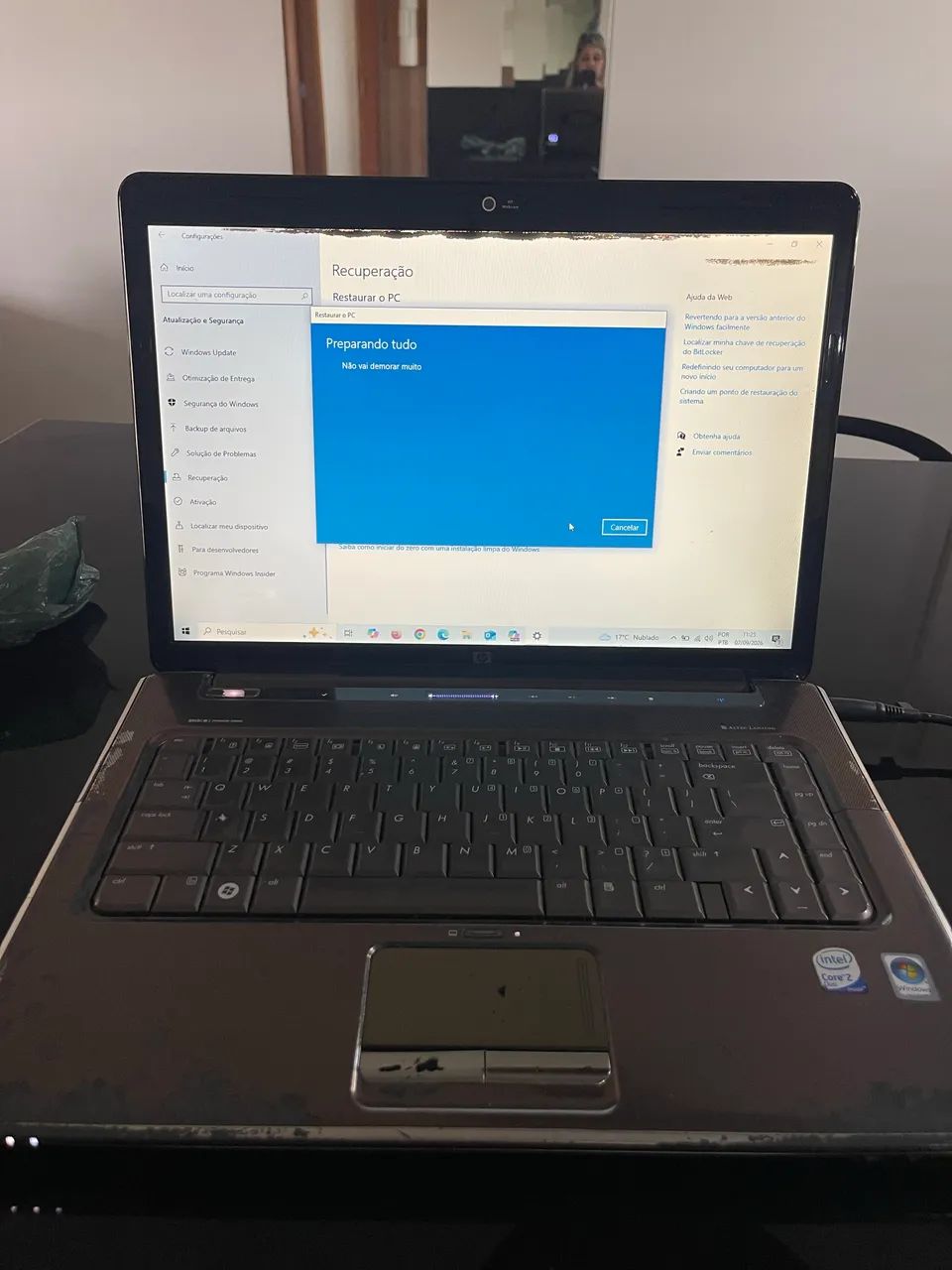 Notebook HP Pavilion DV5 - 4GB RAM - 100GB HD - Funcionando