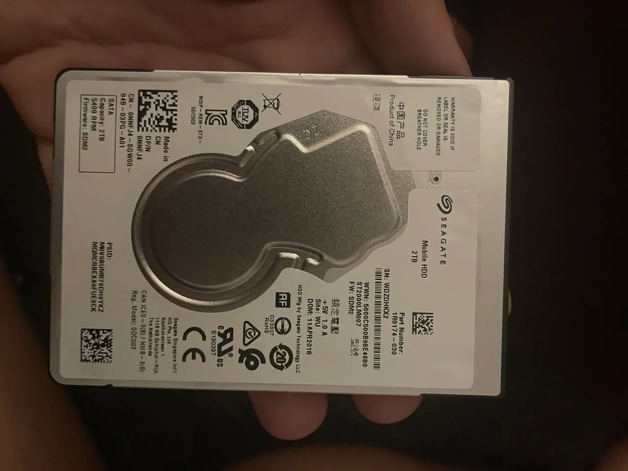 HD Interno Seagate 2TB Novo ST2000LM007 2.5? Notebook PS4 Xbox 