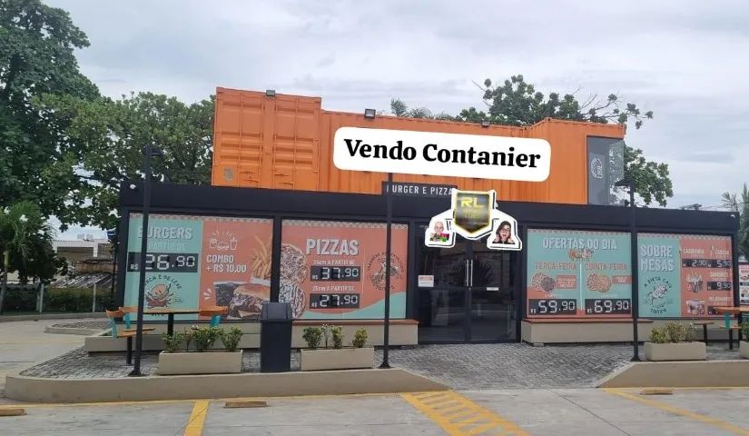 Vendo estrutura de 3 contanier restaurante