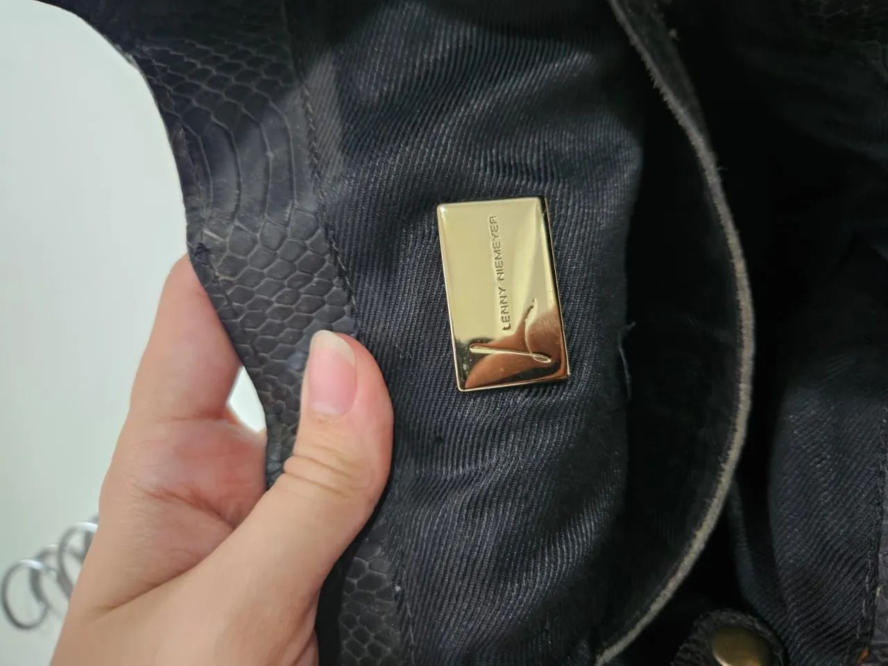 Bolsa de couro Lenny niemeyer preta  - Foto 4