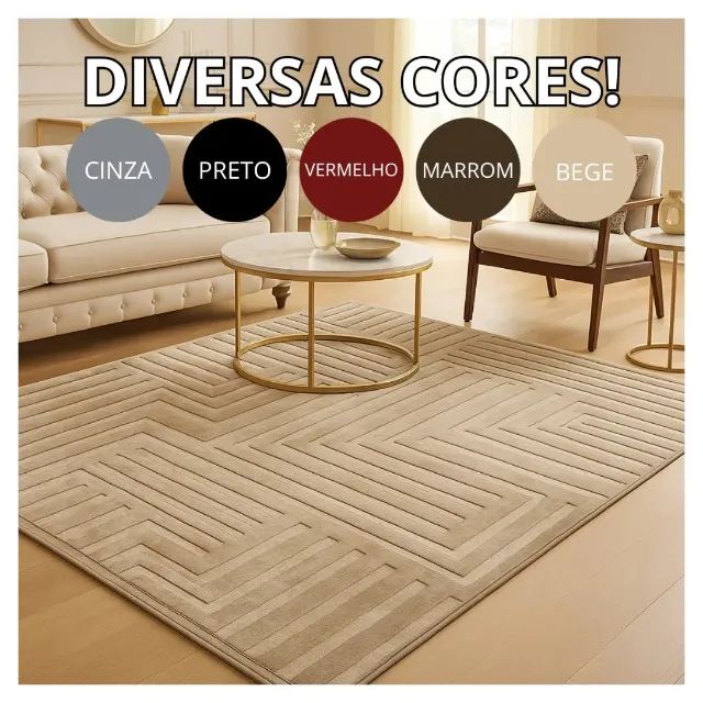 Tapete Aveludado Macio e Elegante