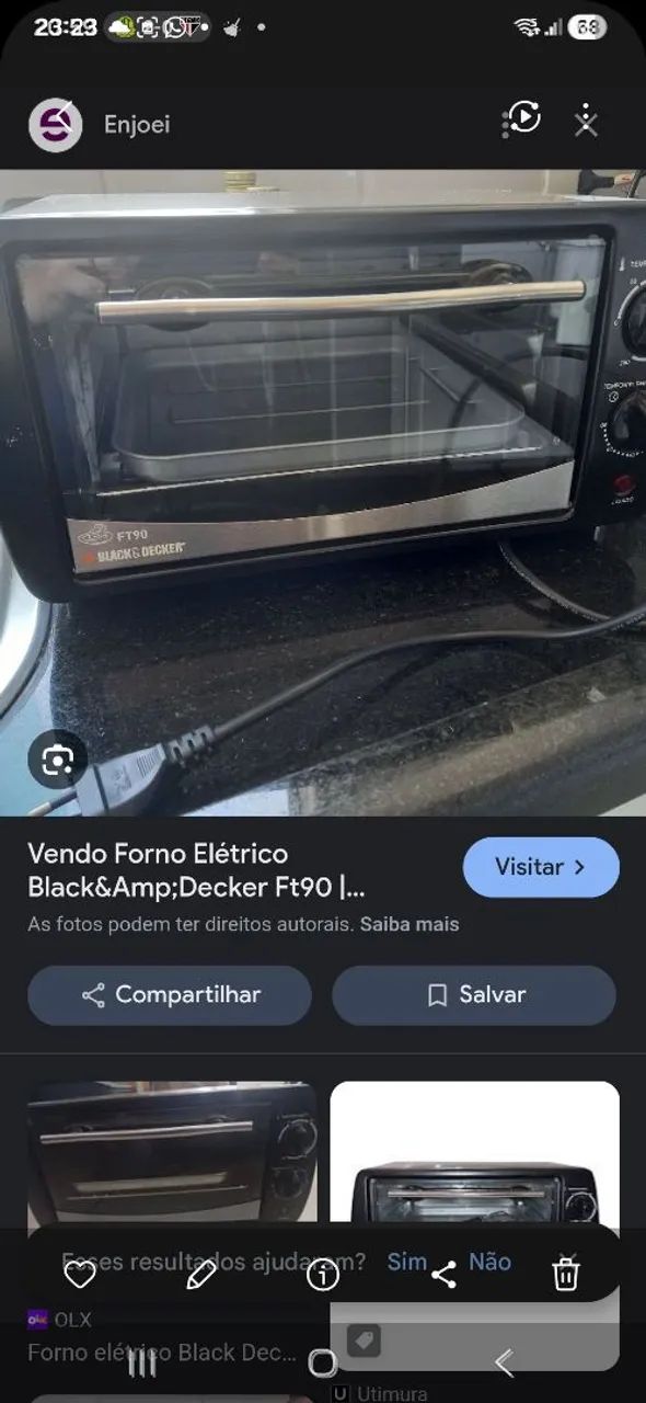 BLACK+DECKER Forno Elétrico, 9 Litros, Temperatura Até 250°C, Potência 800W, FT9N, 110V<br> - Foto 5