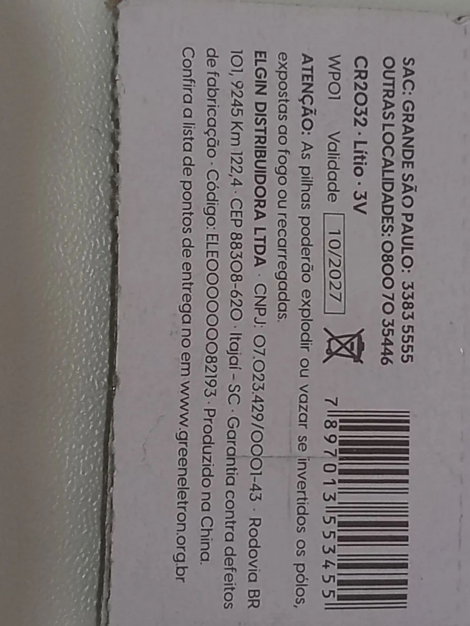 Bateria Elgin cr2032  - Foto 4