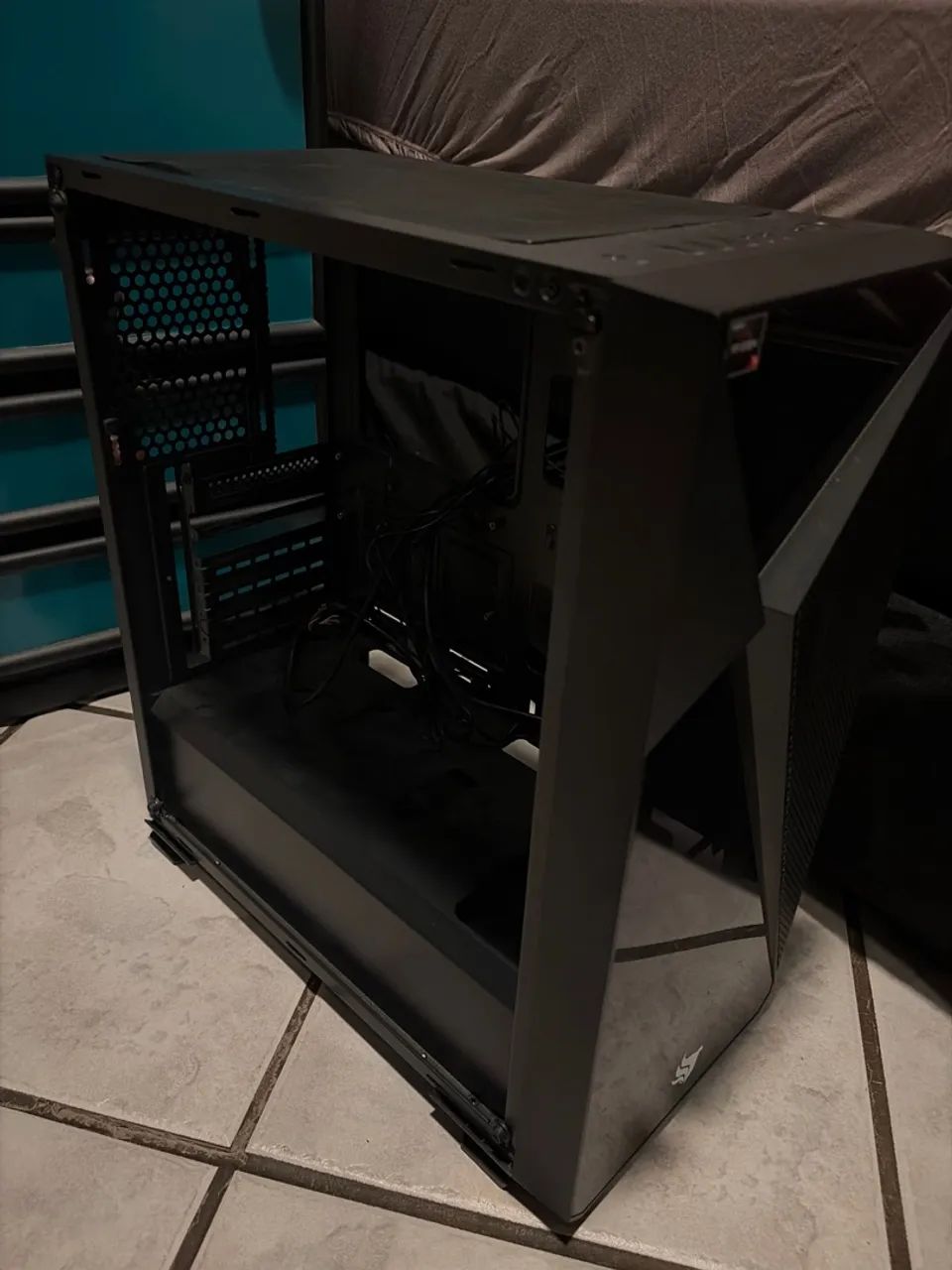 Gabinete Simples Rise Mode + Kit 3 Fans