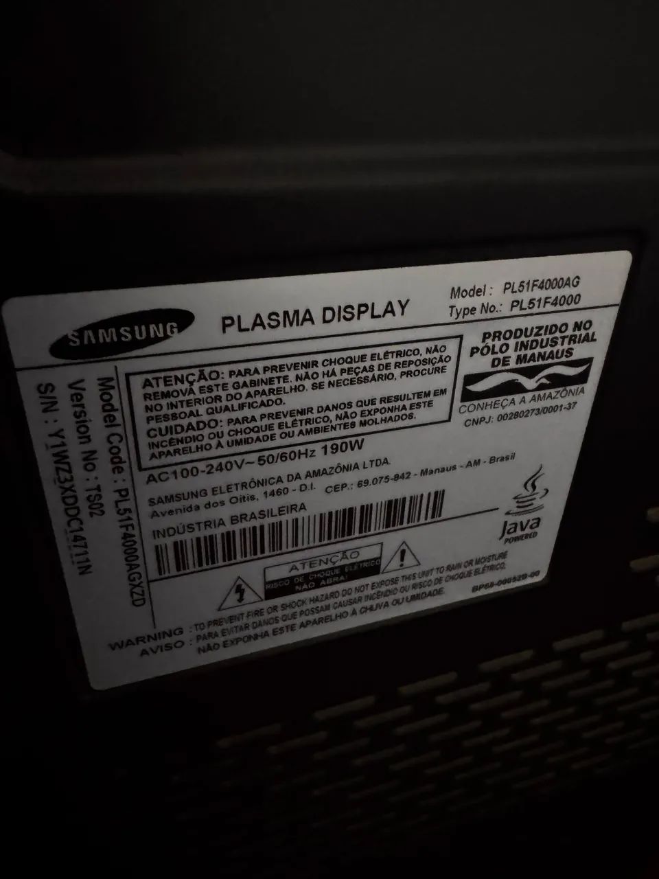TV plasma 55 - Foto 3