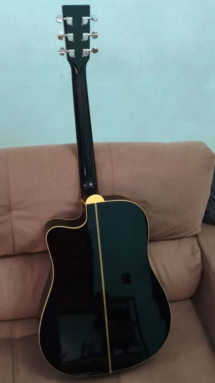 Violão Hofma Preto, passo cartão até 18x - Foto 3