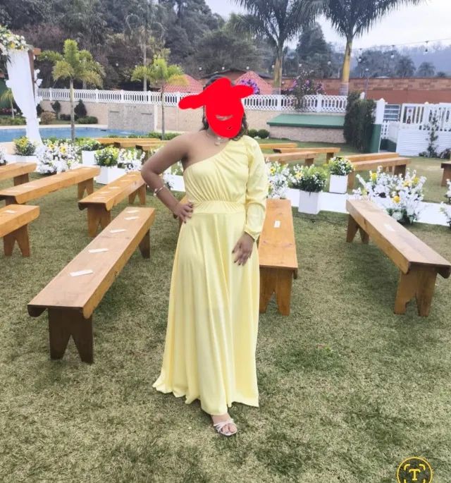 vestido de festa amarelo - Foto 5
