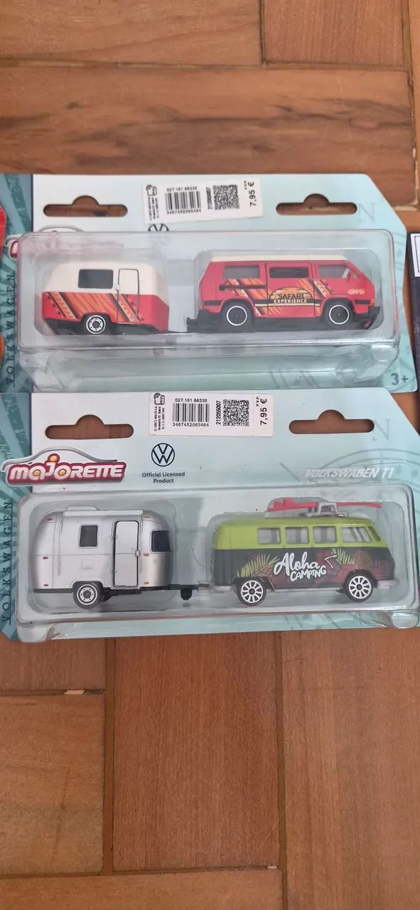  Lote Majorette (Novos) - Box Porsche Edition, VW Kombi com Trailer e Deluxe - Foto 3