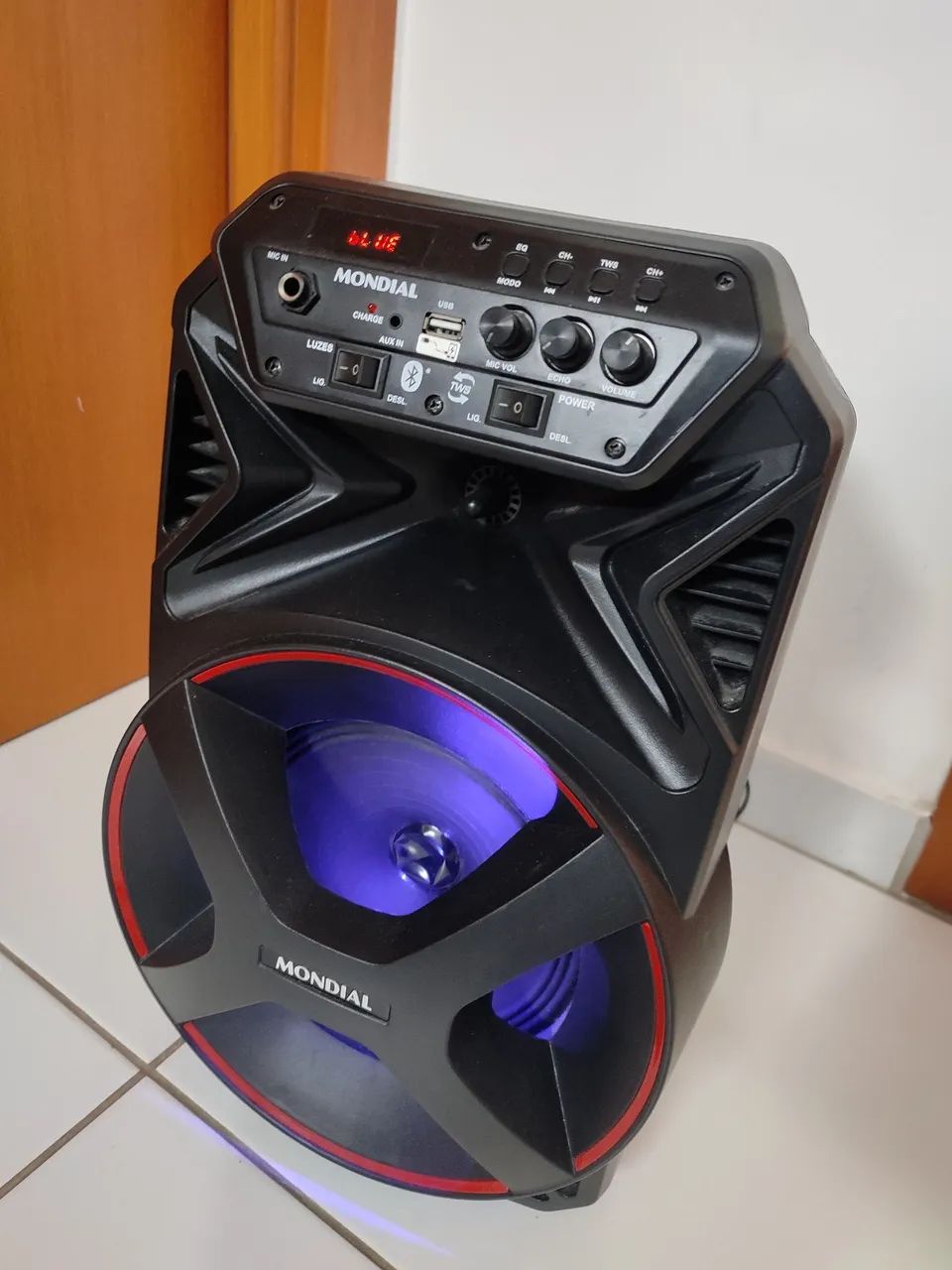 ミュージック 178DVD Caixa Amplificada Mondial Preto 550W RMS Bivolt - CM-550-L - Mondial