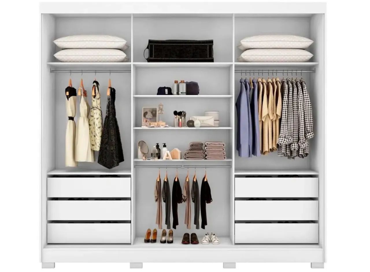 Vendo Guarda-roupa Casal com Espelho  - Foto 3