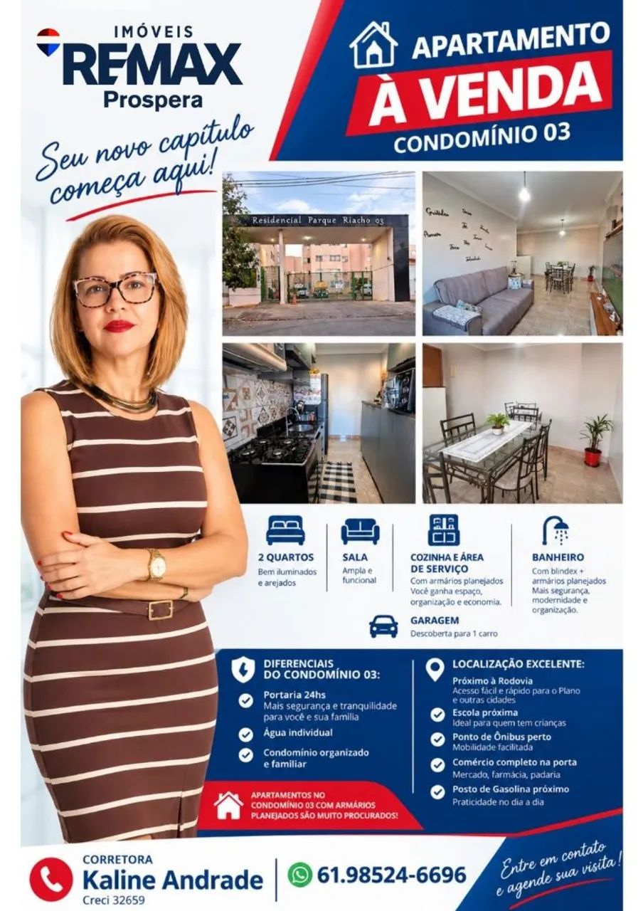Apartamento de 2 quartos, aceita financiamento 