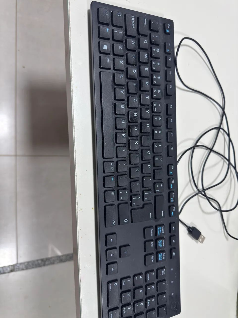 Teclado Dell original com fio