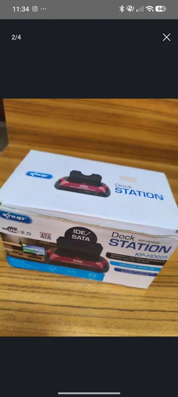 Dock Station clonadora prática KNUP HD-005 - Foto 2