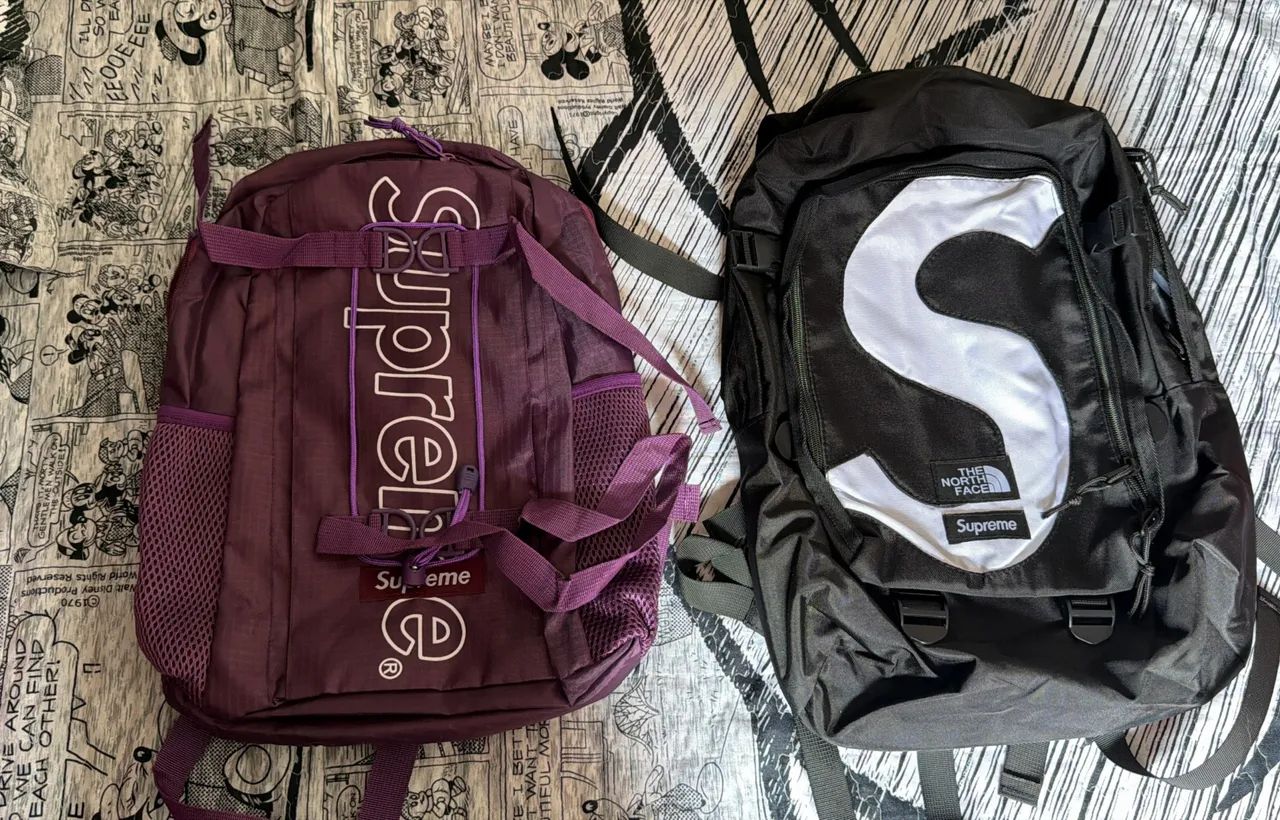 Mochila supreme roxa, nunca usada  - Foto 2