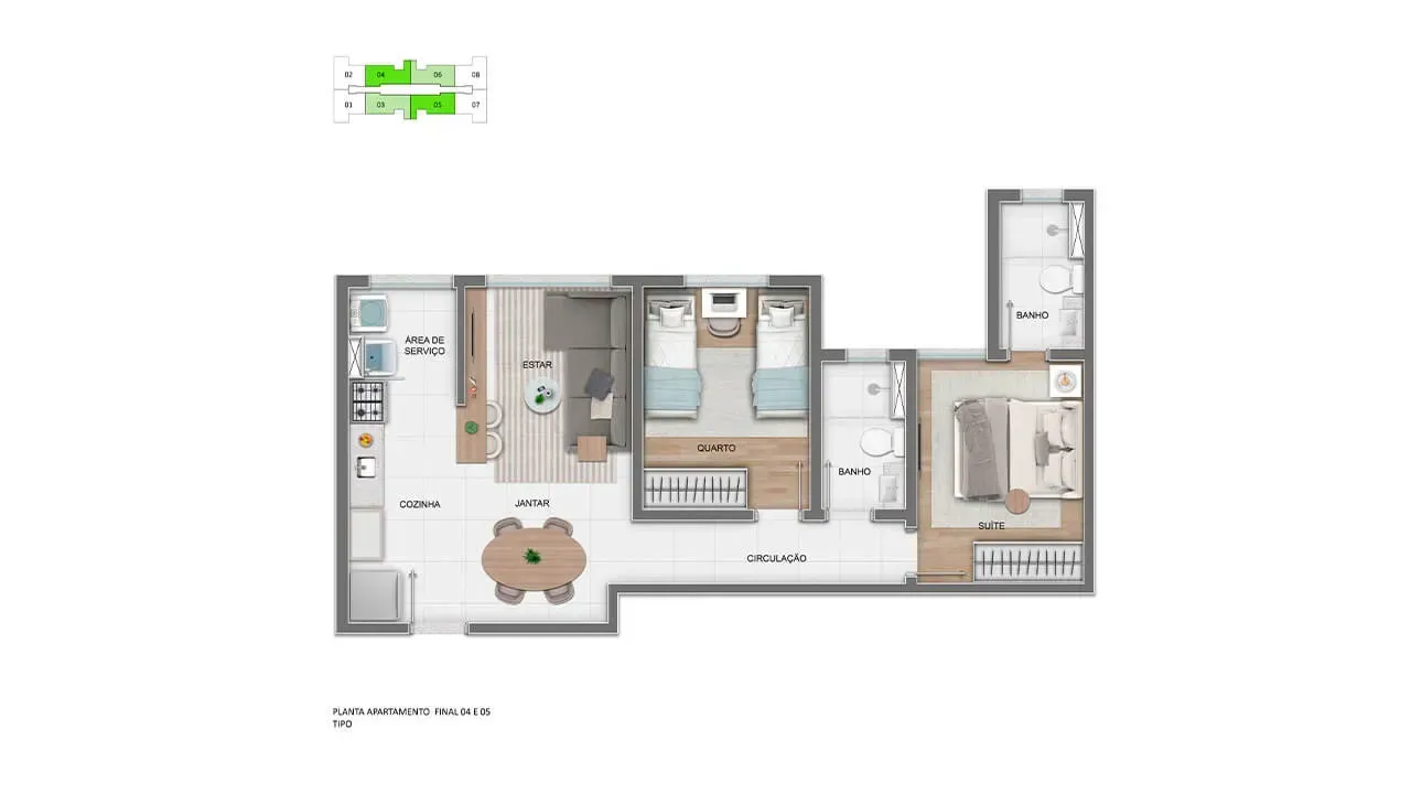 PLANTA 51m²