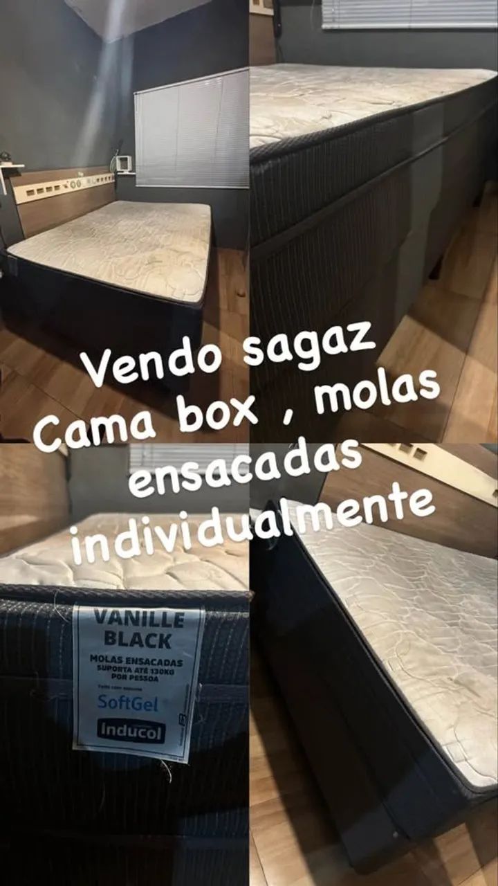 Cama box molas individuais
