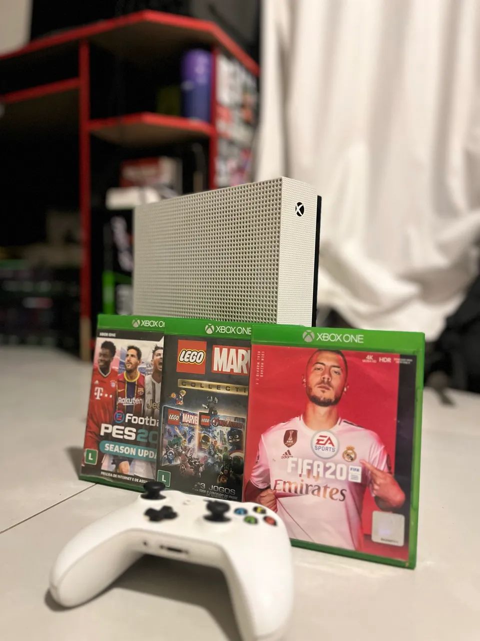 Xbox One S Branco de 1TB com 3 Jogos - Foto 4