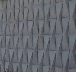 Peça de Revestimento Cimentício 3D Origami 80cmx20cm