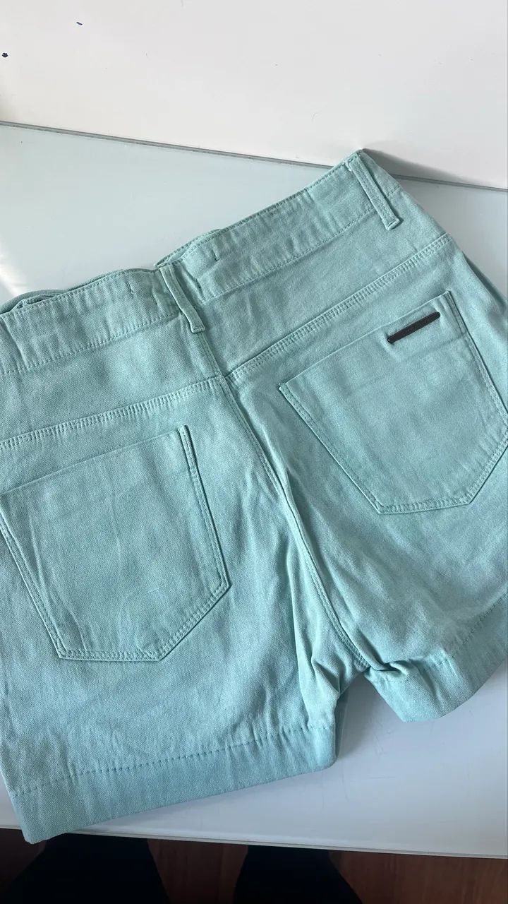 Short jeans verde  - Foto 2