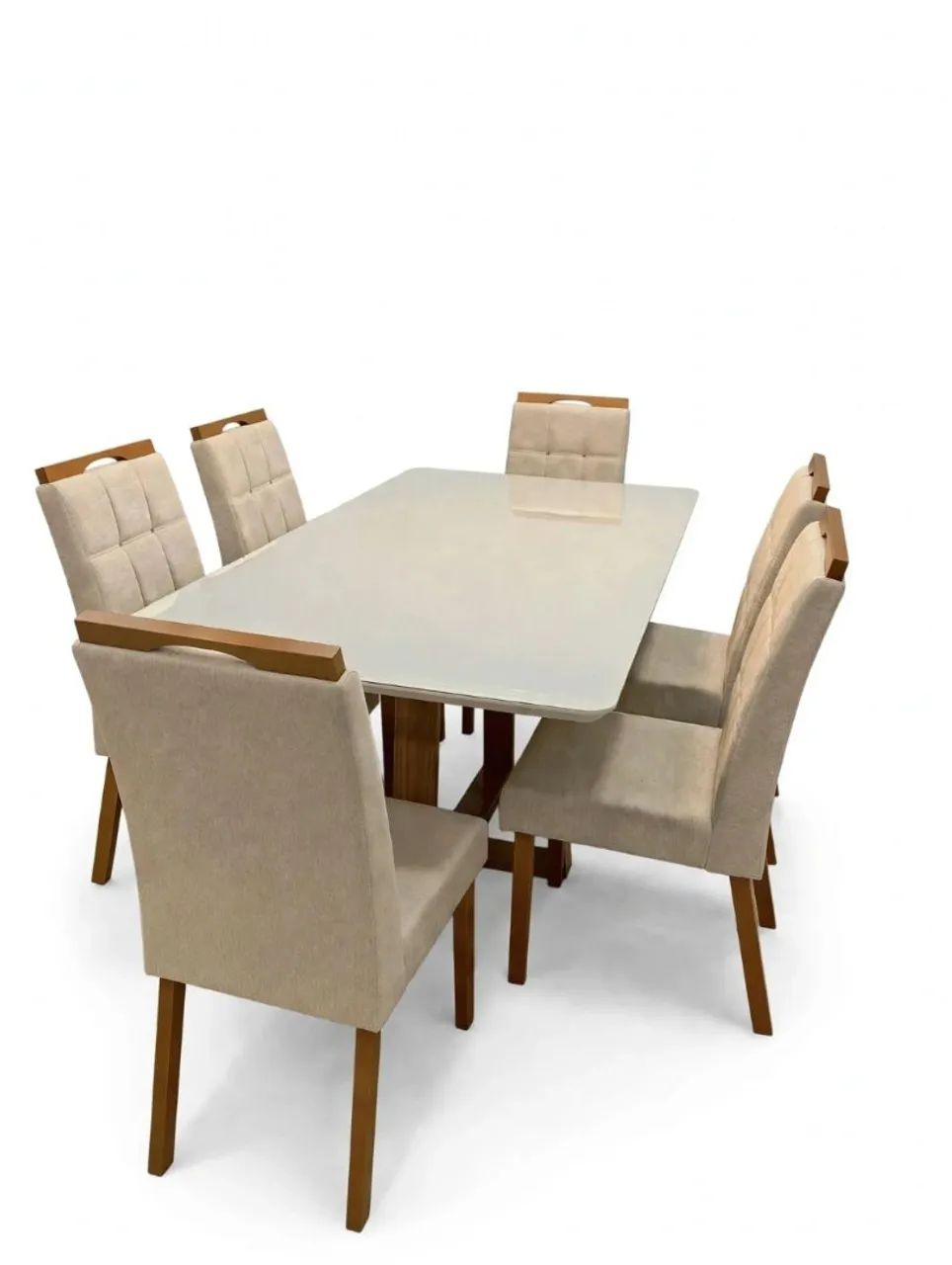 MESA EM MADEIRA COM 6 CADEIRAS  - Foto 3