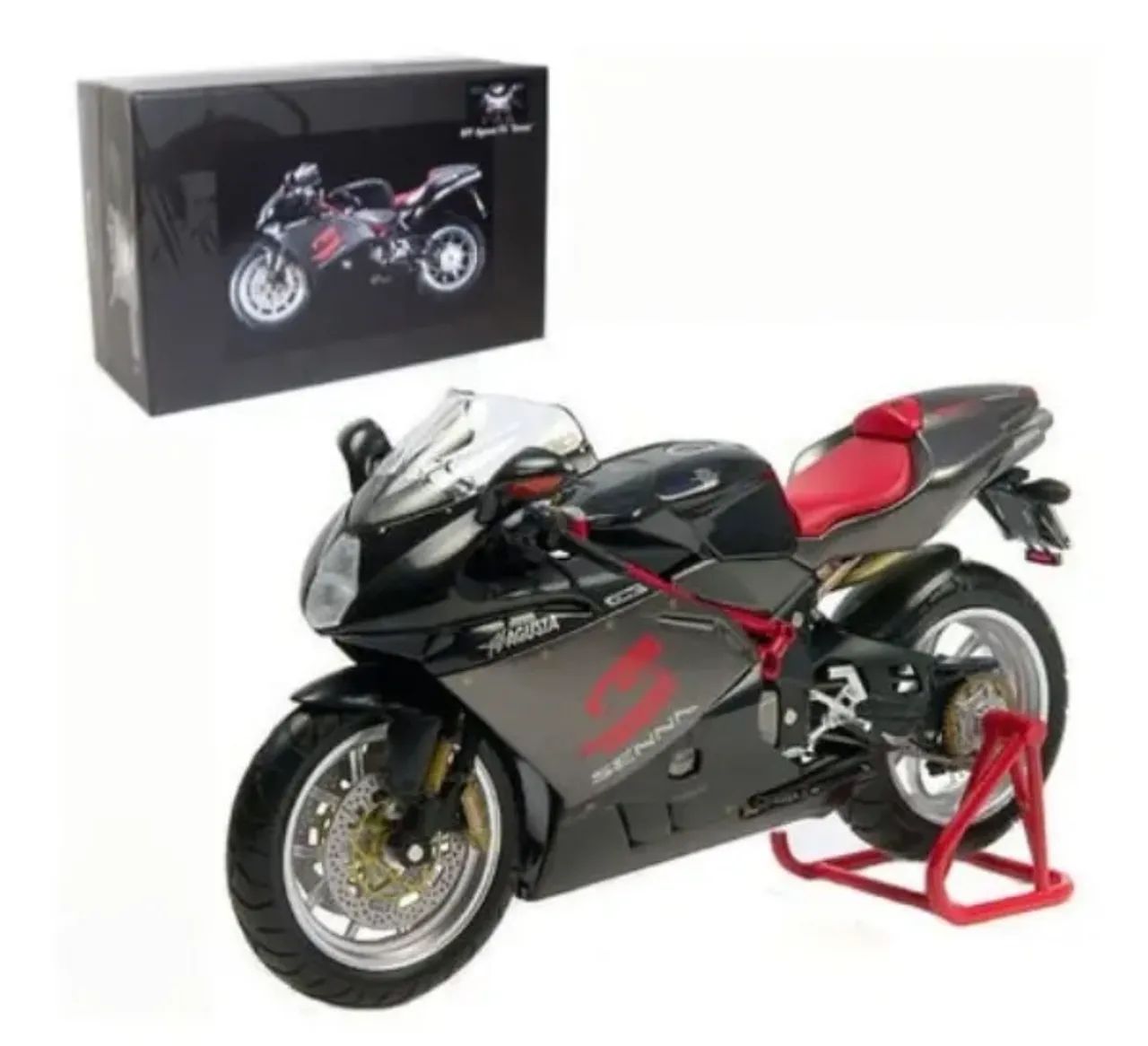 Minichamps 1/12 Moto Mv Agusta F4 1000cc Ayrton Senna F1 Gp