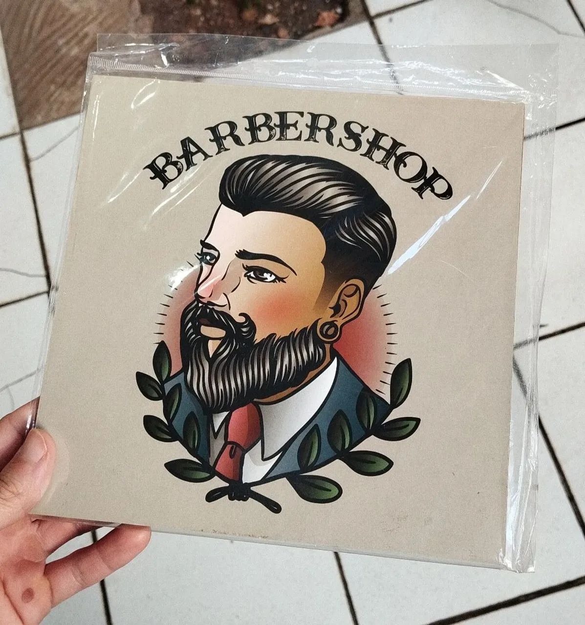 Quadro Placa Barbearia