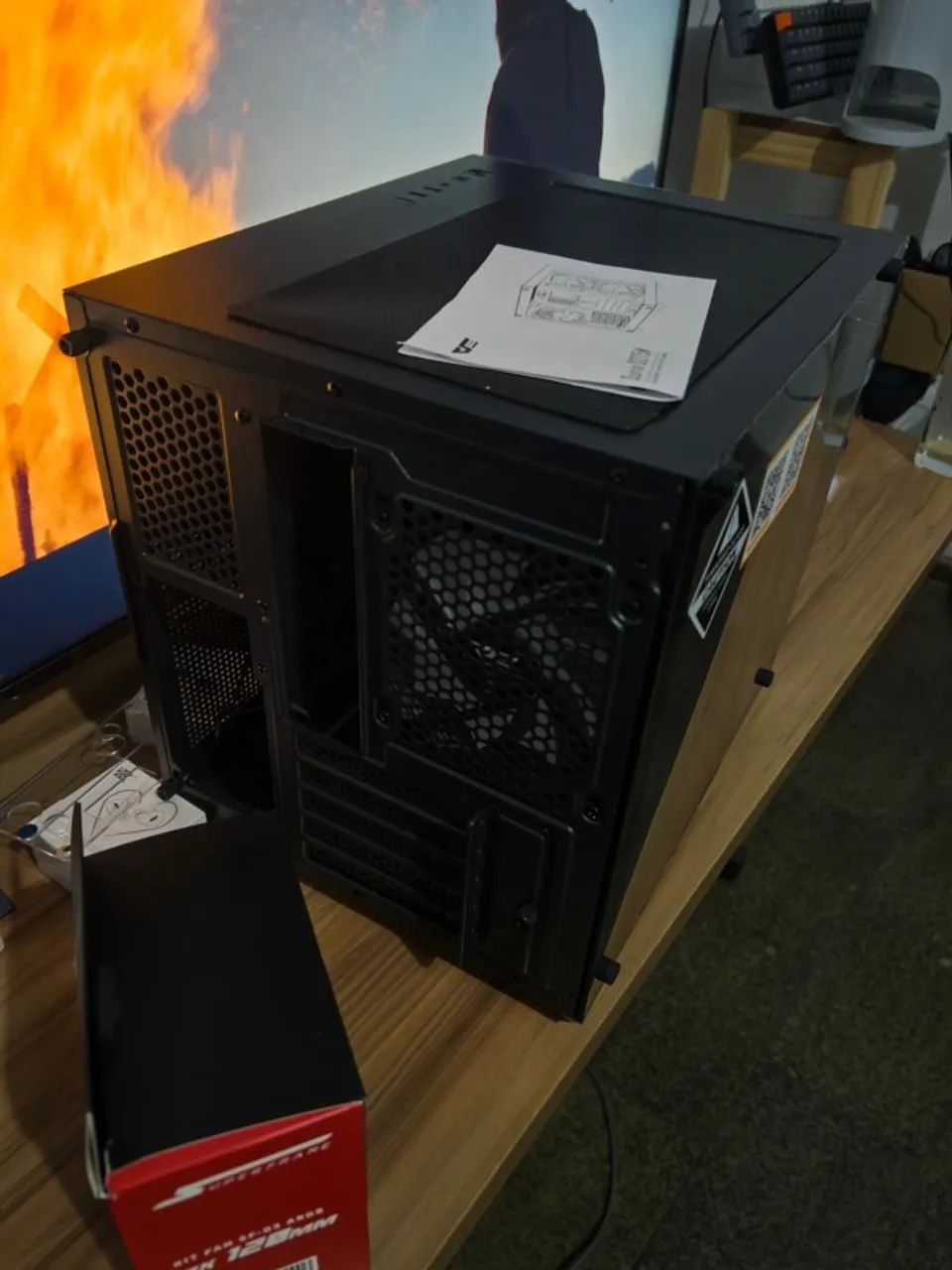 Gabinete Gamer Aigo Darkflash Durin D275m com 3 Fans (NOVO) - Foto 3