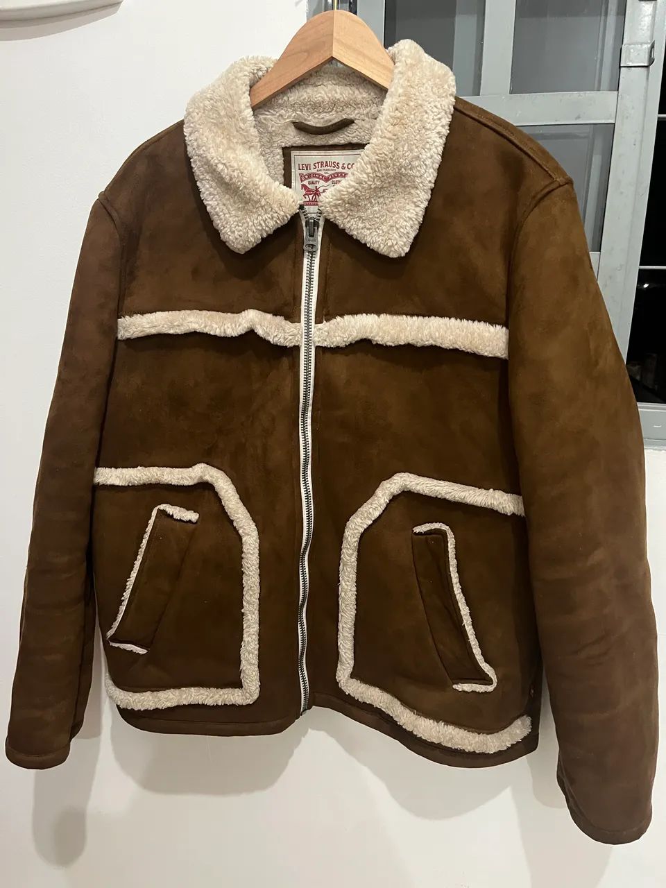 jaqueta levis faux shearling rancher - Foto 2