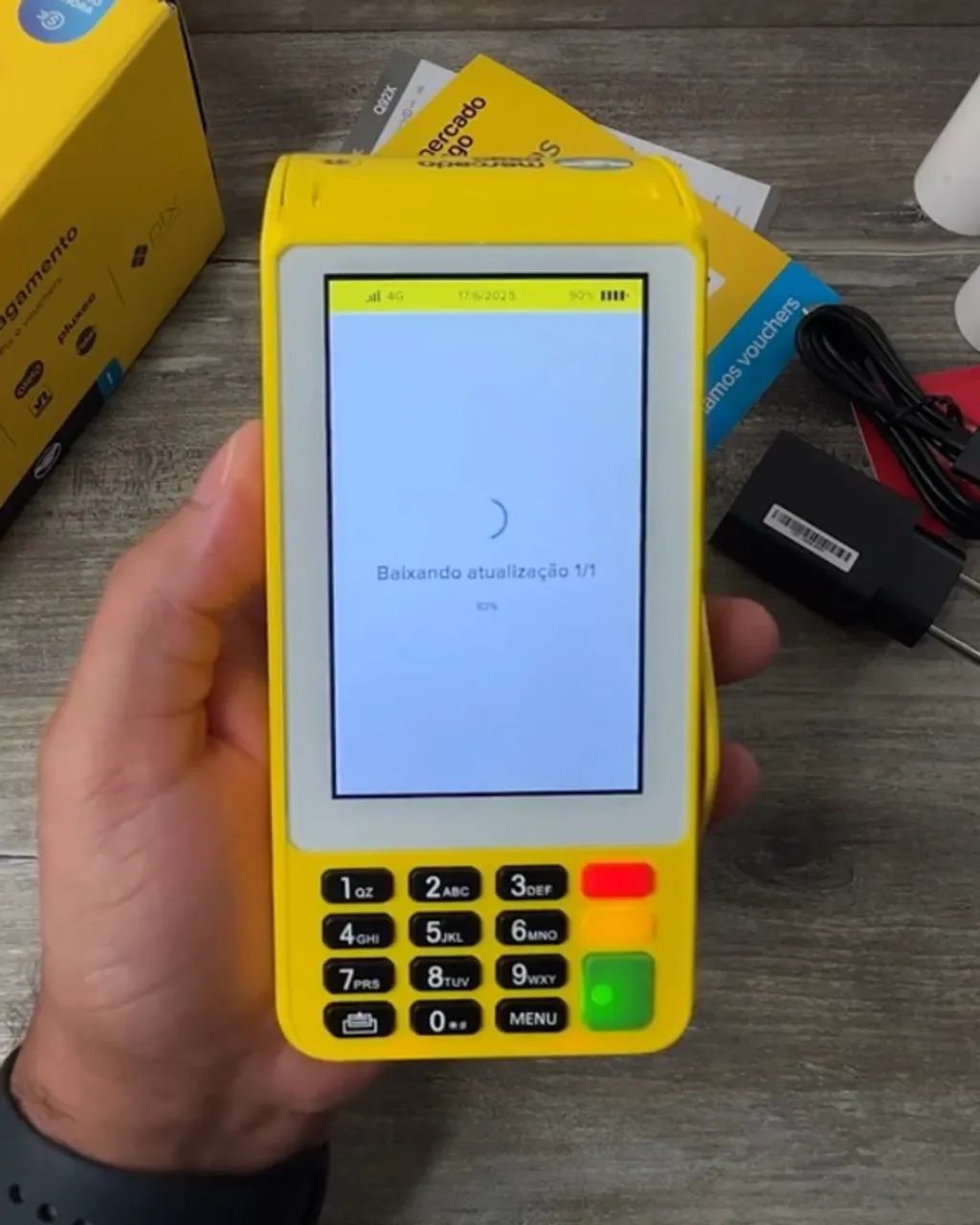 Point Pro 3 Mercado Pago - Máquina de Cartão - Zero e Pronta para Uso - Foto 2
