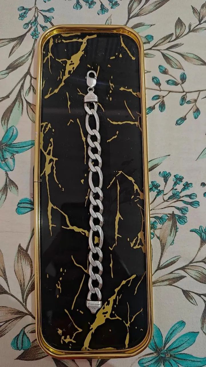 Pulseira prata 925 3x1