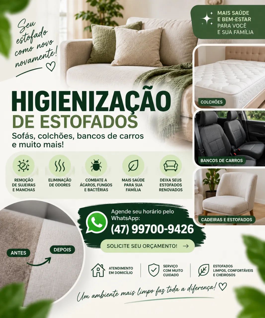 Higienização de Estofados