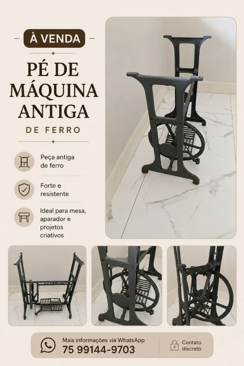 Pé de Máquina antiga