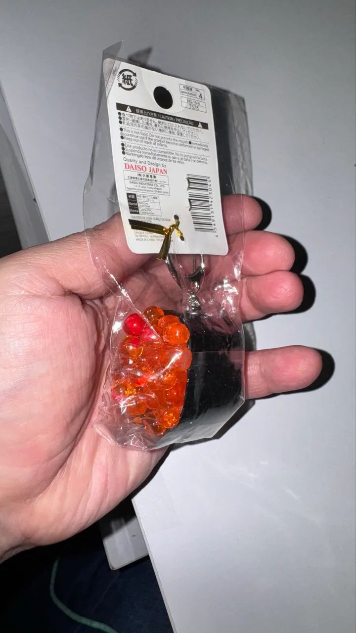 Chaveiro sushi comprado no Japão - Foto 3