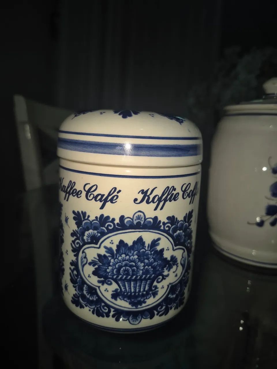 Pote de Café Delft Holandês Original Handarbeid - Anos 70 