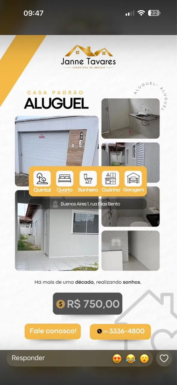 Alugo, ótima localização em horizonte CE
