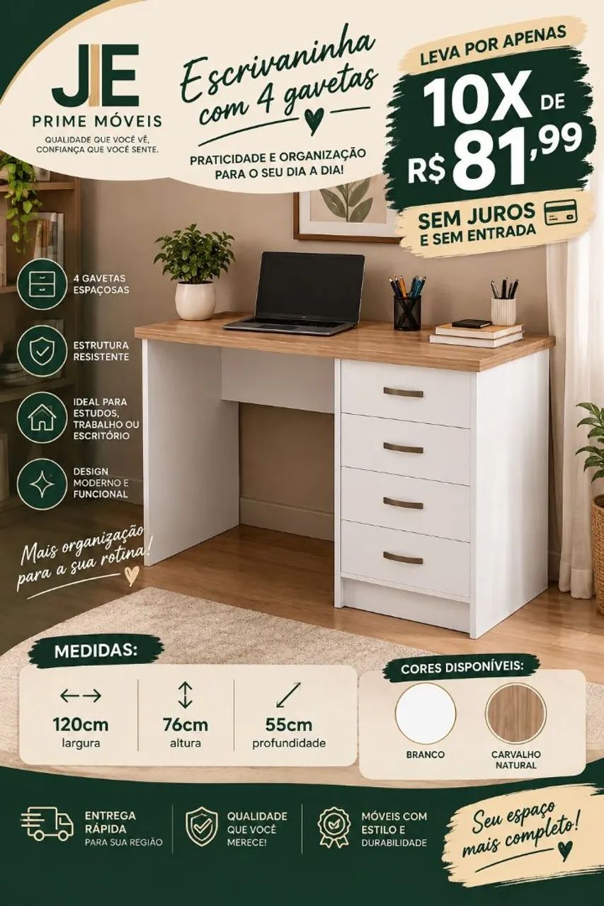 Mesa em mdf grande 