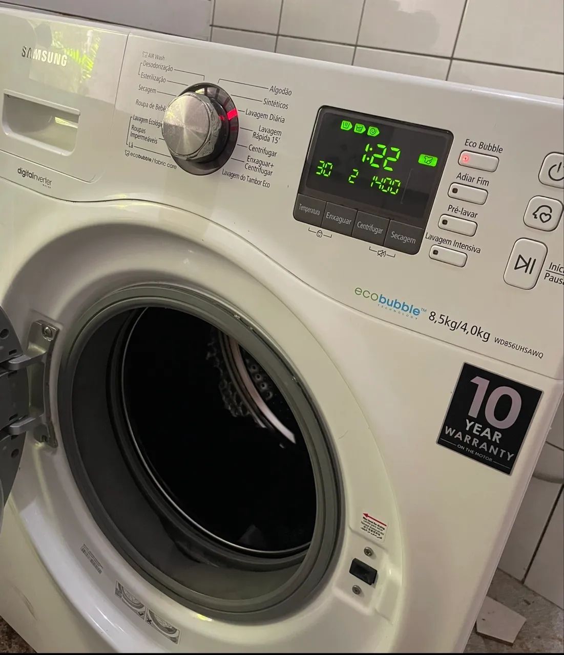 Máquina lava e seca Samsung ecobubble digital inverter  - Foto 2