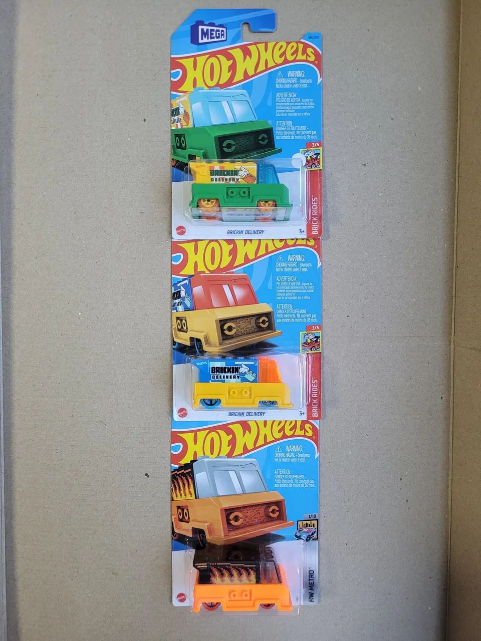 Lote coleção Hot Wheels BRICKIN DELIVERY 