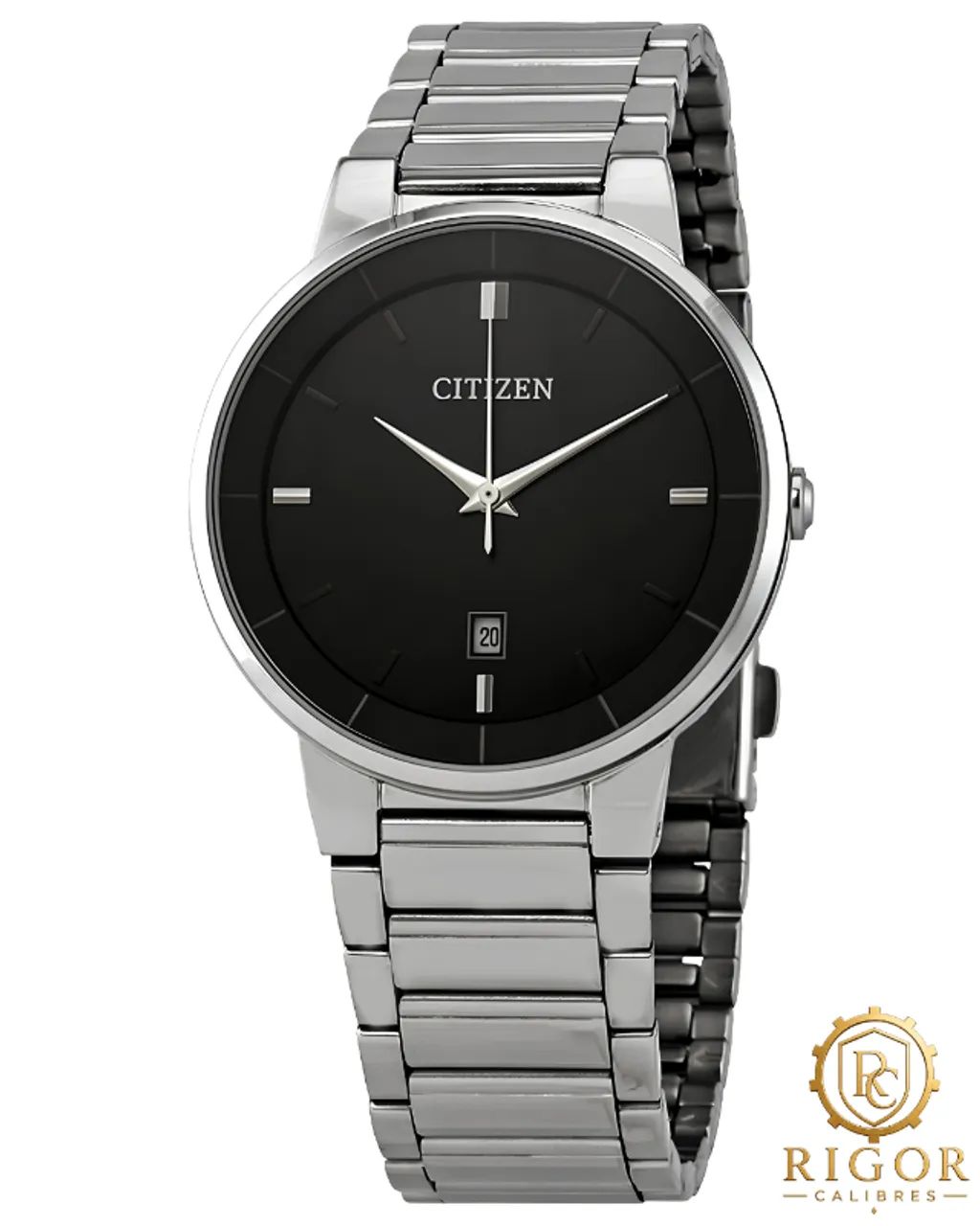Citizen Corso BI5010-59E: Quartzo, Aço 39mm, Mostrador Preto, Data e 50m Resistência