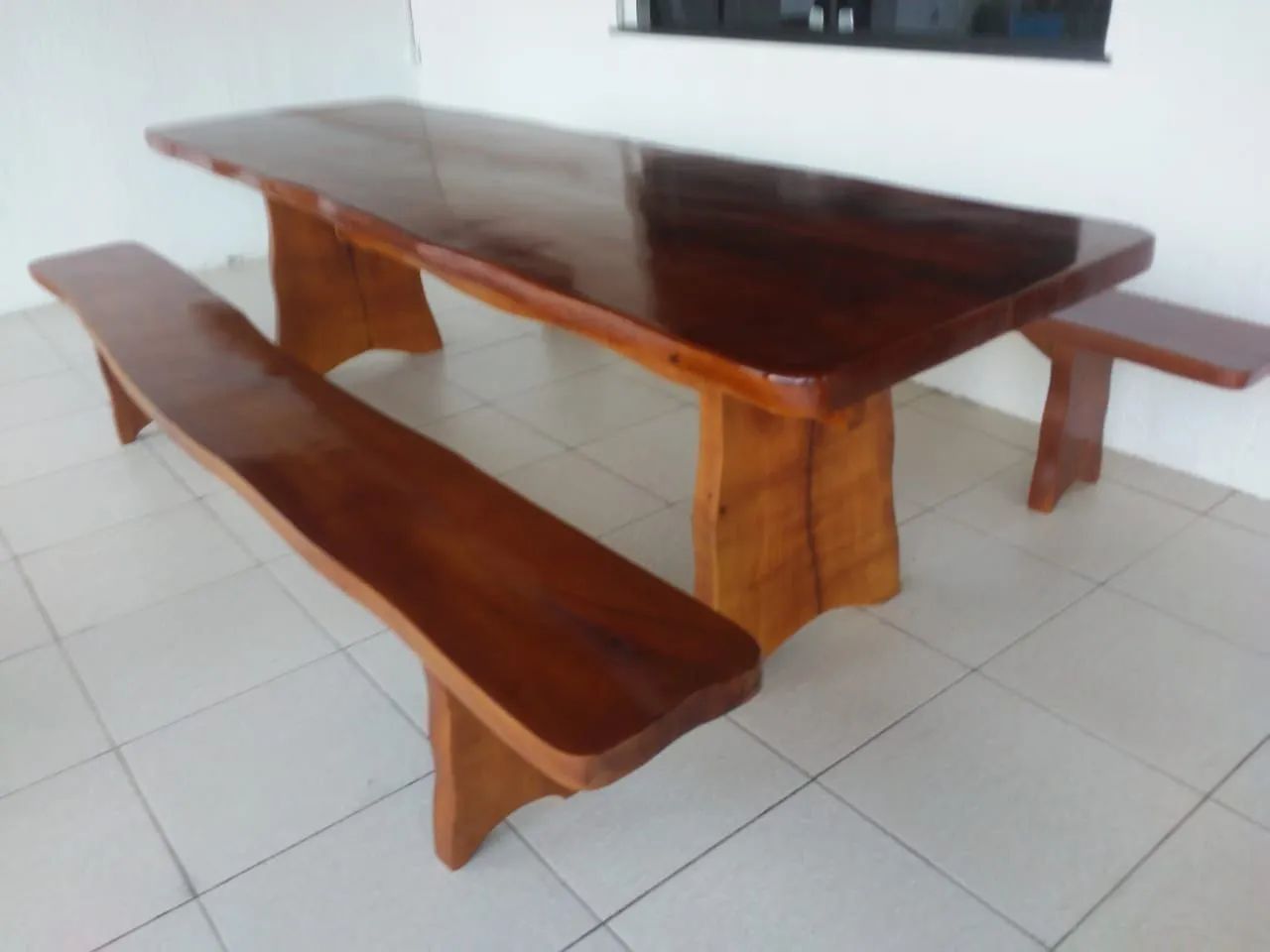 Mesa rustica de madeira de primeira qualidade interessado chama nó ZAP * - Foto 5