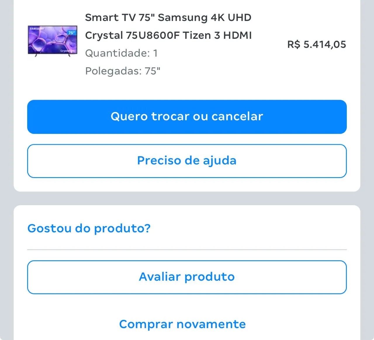 Tv Samsung 75? - Nova  - Foto 2