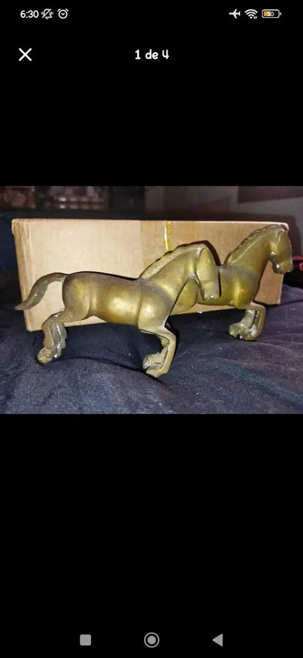 Lindos cavalos de bronze