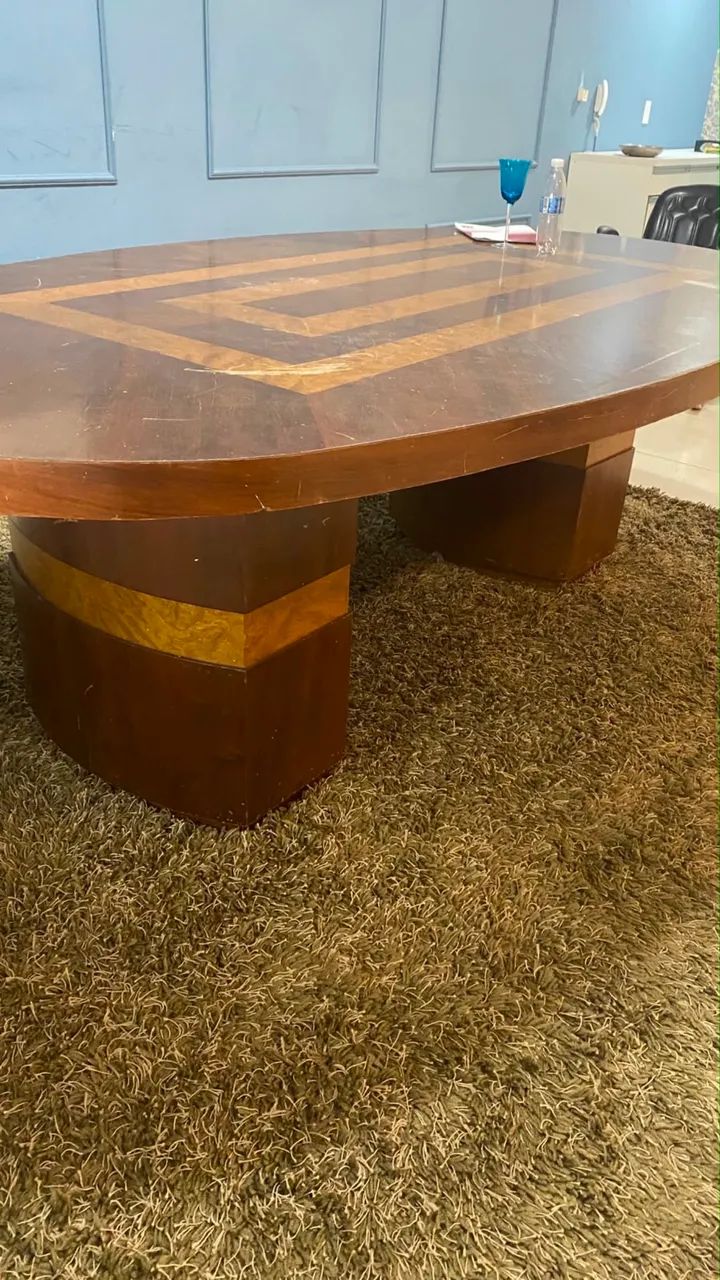 Mesa de Jantar/ escritório Grande em Madeira Maciça