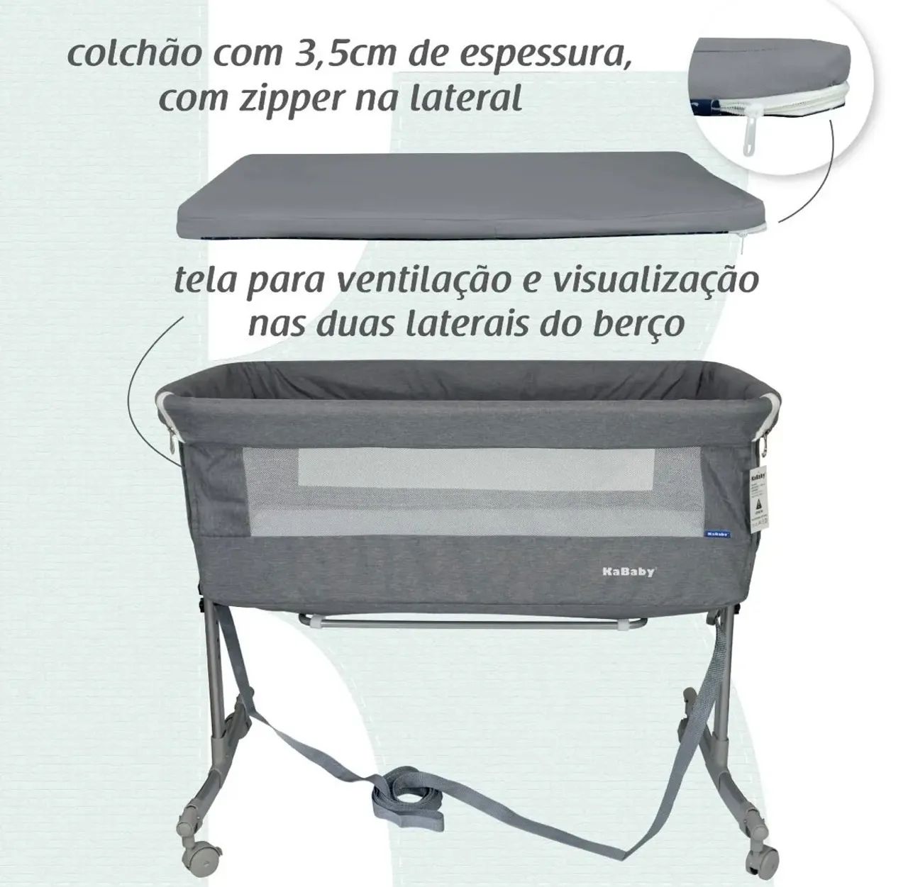 Berço moises ate 15kg - Foto 4