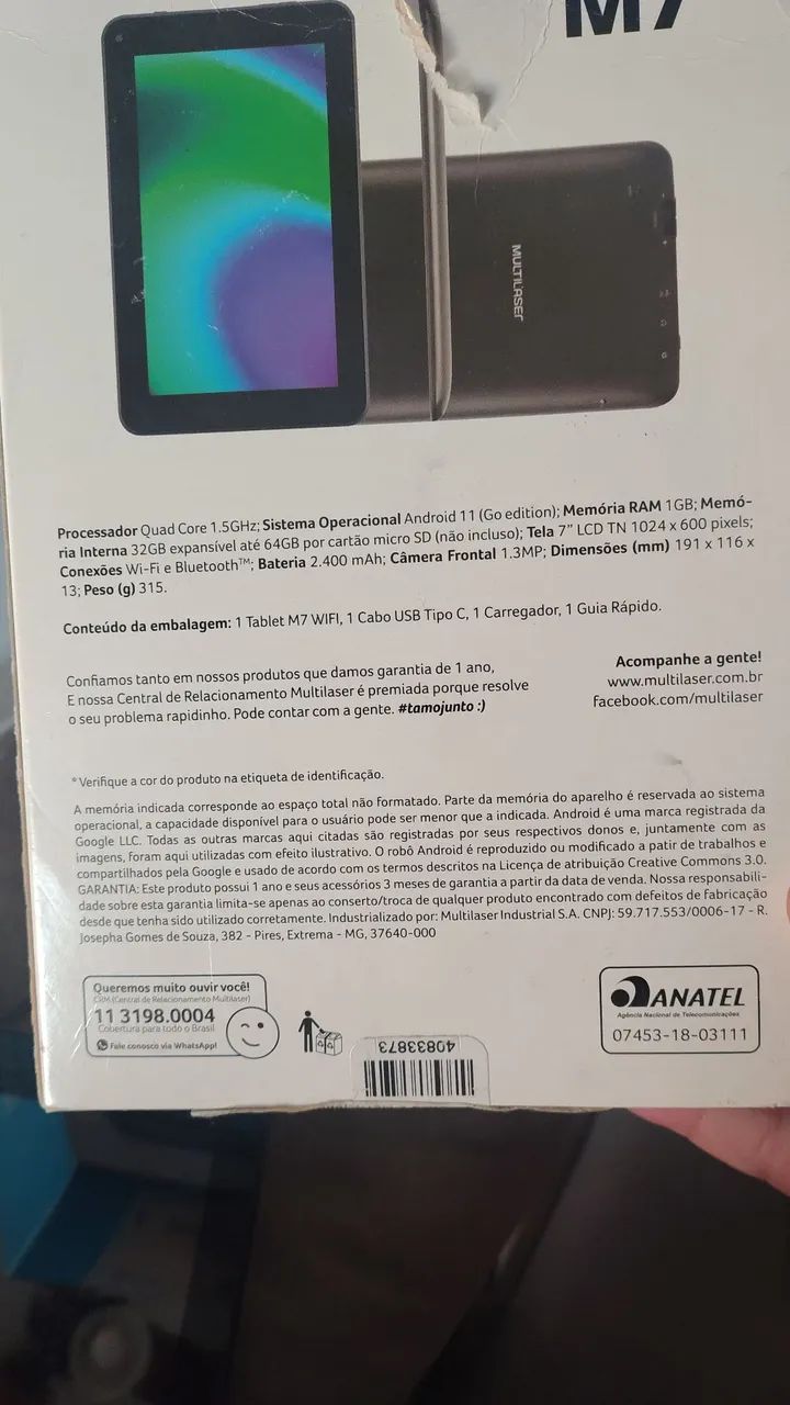 Tablet Multilaser M7 32 gb